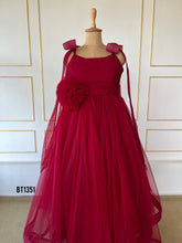 Load image into Gallery viewer, BT1351 Crimson Elegance - Mommy &amp; Me Gown Duo
