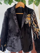 Load image into Gallery viewer, BT1558 Regal Lion Cub Velvet Blazer
