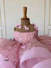 Load image into Gallery viewer, BT1849 Fluttering Fantasy: Enchanted Garden Pink Butterfly Dress
