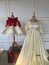 Load image into Gallery viewer, BT1850 Royal Red &amp; Ivory Elegance - Timeless Mommy &amp; Me Gowns
