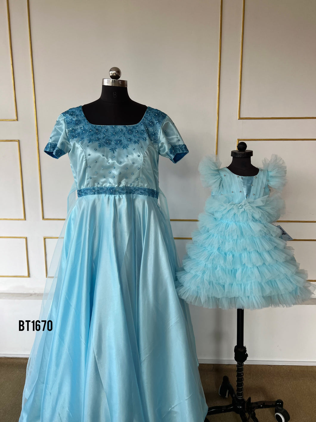 BT1670 Sky Blue Elegance Duo – Cherished Moments in Matching Attire