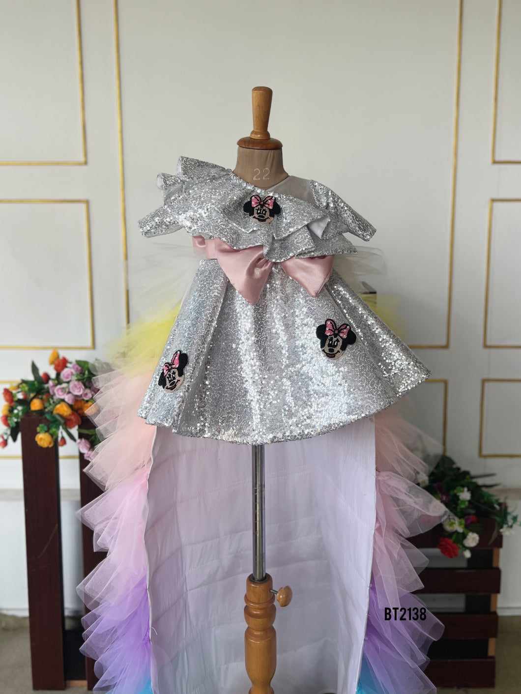 BT2138 Sparkling Minnie Mickey Mouse Glam Gown 🌟🎀