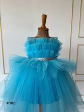 Load image into Gallery viewer, BT1932 Dreamy Blue Ruffle Party Dress for Baby Girls
