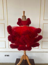 Load image into Gallery viewer, BT1965 Luxurious Red Baby Dress – Perfect for Special Occasions
