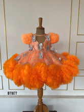 Load image into Gallery viewer, BT1877 Sunset Charm - Fluffy Orange Party Dress
