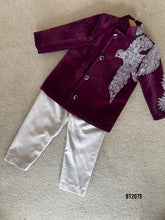 Load image into Gallery viewer, BT2079 🦅 Majestic Maroon: Outfit Fit for a Young Prince 🎉
