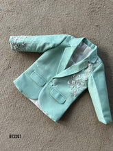 Load image into Gallery viewer, BT2207  Mint Green Floral Blazer for Junior Gentlemen 🌿✨
