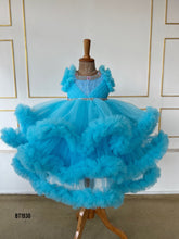 Load image into Gallery viewer, BT1930 Radiant Blue Princess Dress for Baby Girls
