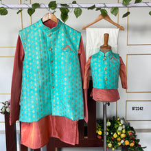 Load image into Gallery viewer, BT2242 🕌 Regal Ethnic Charm – The Ultimate Festive Look for Your Little Prince! ✨👑
