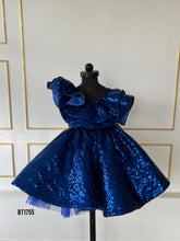 Load image into Gallery viewer, BT1755 Midnight Sparkle Sequin Dress for Little Stars
