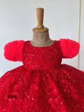 Load image into Gallery viewer, BT1931 Radiant Red Lace Party Dress for Baby Girls
