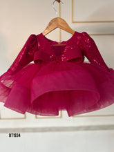 Load image into Gallery viewer, BT1934 Glamorous Red Sequin Party Dress for Baby Girls
