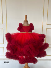 Load image into Gallery viewer, BT1965 Luxurious Red Baby Dress – Perfect for Special Occasions
