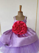 Load image into Gallery viewer, BT1912 Lavender Bloom: Elegant Baby Party Dress
