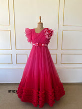 Load image into Gallery viewer, BT1853 Crimson Blossom Gala Gown - Celebrate Togetherness in Style!
