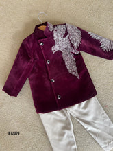 Load image into Gallery viewer, BT2079 🦅 Majestic Maroon: Outfit Fit for a Young Prince 🎉
