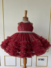 Load image into Gallery viewer, BT1982 Ruby Radiance: A Sparkling Dress for Unforgettable Celebrations
