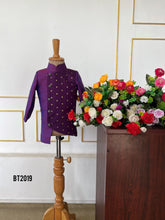 Load image into Gallery viewer, BT2019 ✨ Royal Purple Kurta – Perfect for Your Little Prince’s Special Day 👑
