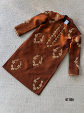 Load image into Gallery viewer, BT2190 Golden Leaf Kurta: A Royal Touch for Your Little Gentleman 🌟👦
