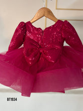 Load image into Gallery viewer, BT1934 Glamorous Red Sequin Party Dress for Baby Girls
