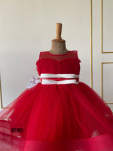 Load image into Gallery viewer, BT1911 Crimson Charm - Baby Party Dress
