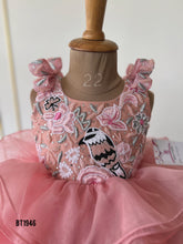 Load image into Gallery viewer, BT1946 Exquisite Pink Floral Baby Dress
