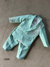 Load image into Gallery viewer, BT2207  Mint Green Floral Blazer for Junior Gentlemen 🌿✨
