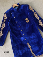 Load image into Gallery viewer, BT2209  Majestic Blue Velvet Coat for Little Princes ✨👑
