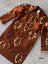 Load image into Gallery viewer, BT2190 Golden Leaf Kurta: A Royal Touch for Your Little Gentleman 🌟👦
