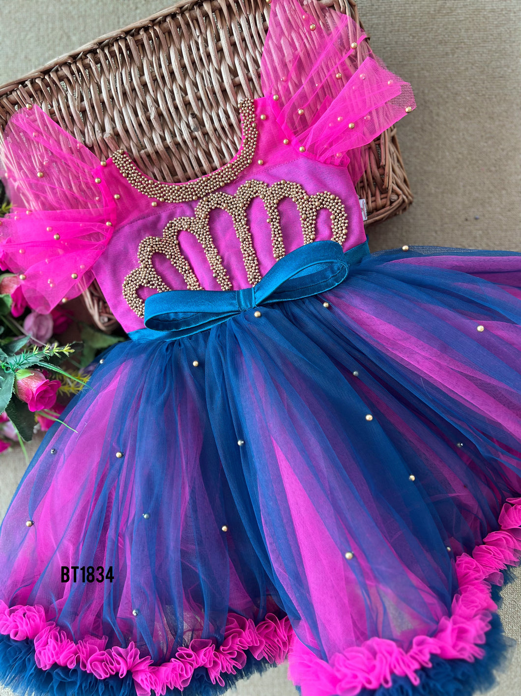 BT1834 Royal Fuchsia Fantasy Gown for Mini Majesties