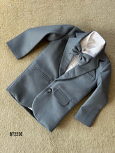Load image into Gallery viewer, BT2236 🎩 Dapper Grey Tuxedo – Classic Elegance for Your Little Gentleman! 🤵✨
