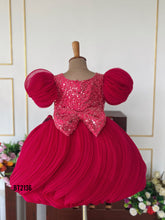 Load image into Gallery viewer, BT2136  Radiant Ruby Pumpkin Party Dress ✨❤️
