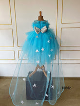 Load image into Gallery viewer, BT1932 Dreamy Blue Ruffle Party Dress for Baby Girls
