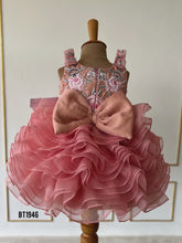 Load image into Gallery viewer, BT1946 Exquisite Pink Floral Baby Dress
