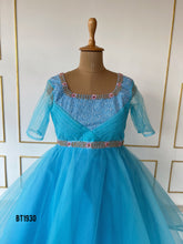 Load image into Gallery viewer, BT1930 Enchanting Blue Mom-Baby Matching Dresses
