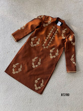 Load image into Gallery viewer, BT2190 Golden Leaf Kurta: A Royal Touch for Your Little Gentleman 🌟👦
