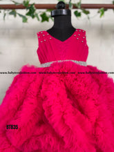 Load image into Gallery viewer, BT835 Fuchsia Fantasy  Baby&#39;s Vibrant Party Gown
