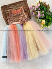 Load image into Gallery viewer, BT854 Rainbow Shimmer Gown  Every Color Tells a Story
