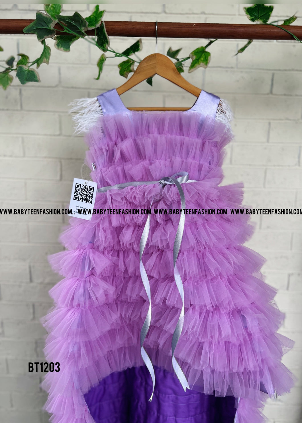 BT1203 Lavender Dream Frill Dress – Enchanting Whirls Await