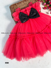 Load image into Gallery viewer, BT684 Radiant Ruby Ruffles Dress - Perfect for Celebratory Splendor
