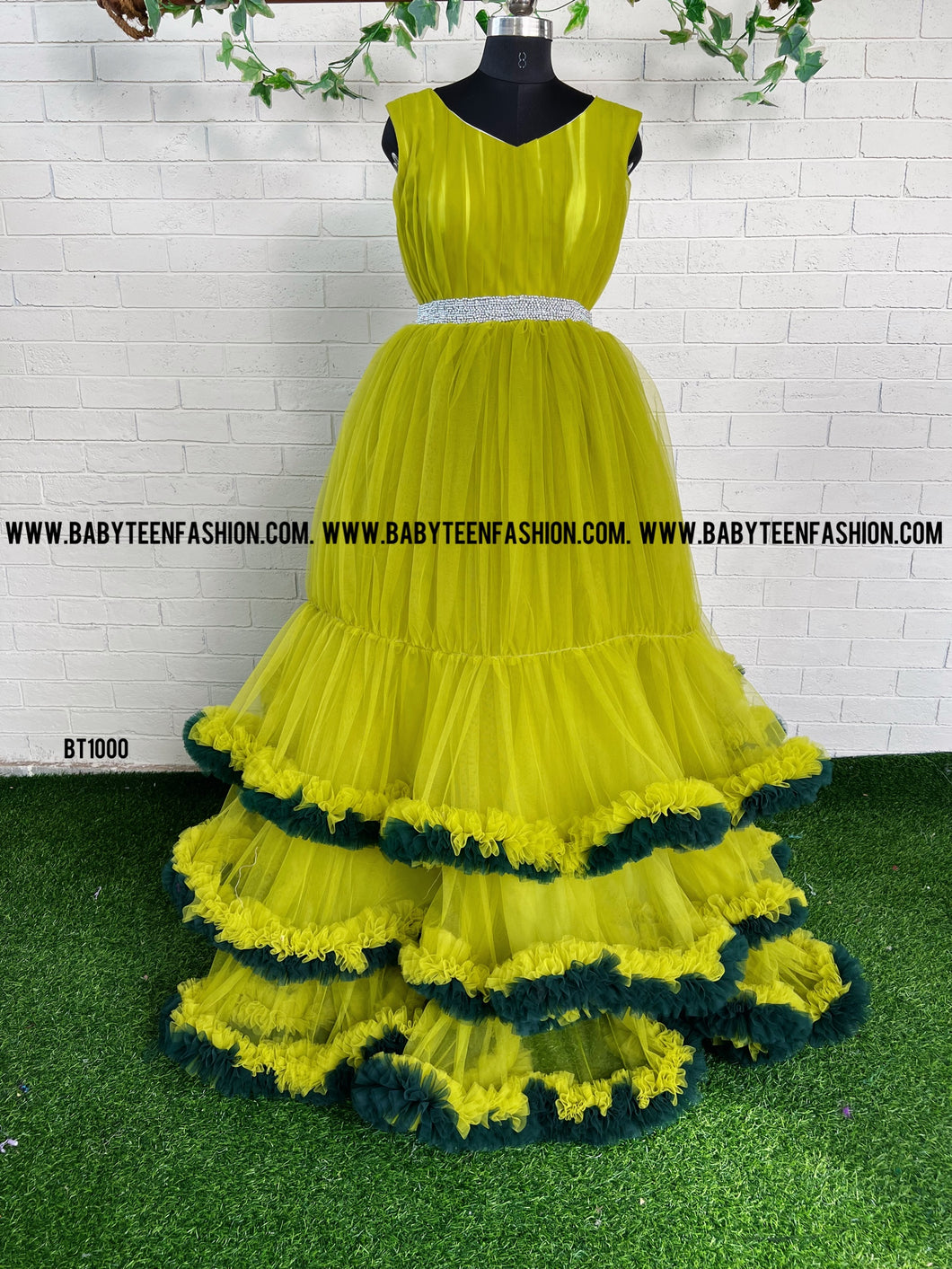 BT1000M  Lime Light Elegance - Radiant Mother & Child Gowns