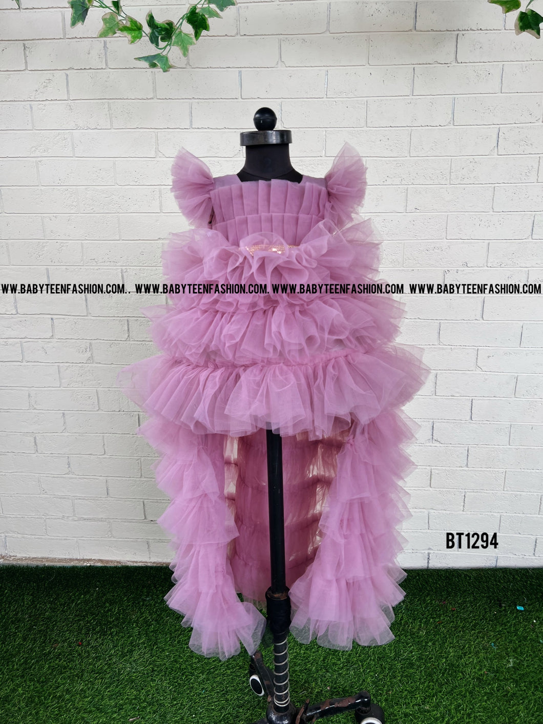 BT1294 Pink Blossom Gown - Baby's Gala Dress