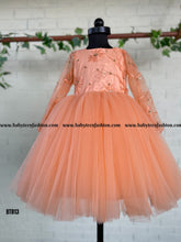 Load image into Gallery viewer, BT813 Peach Blossom Frolic Dress – A Celebration of Childhood Charm
