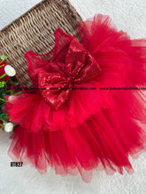 Load image into Gallery viewer, BT827 Ruby Ruffle Fiesta Dress - A Jubilant Gem for Little Ladies
